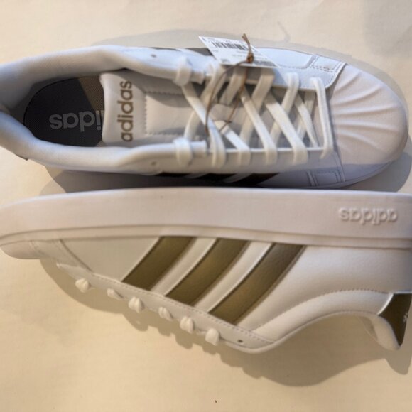Adidas Grand Court 2.0 sneaker/ Tennis Shoes White/cyber Metallic, various sizes - Picture 12 of 13